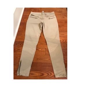 Cream Colored H&M jeggings.